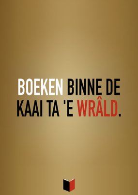 Greetz | Boekenweek 2025 kaart | Boeken binne de kaai ta 'e wrâld | Fries