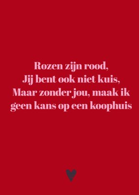 Greetz | Valentijnskaart | Sarcasper One Liners | Rozen zijn rood