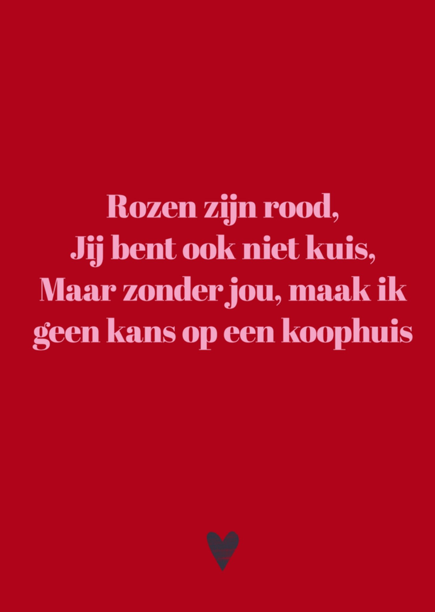 Greetz Valentijnskaart Sarcasper One Liners Rozen zijn rood Standard Card