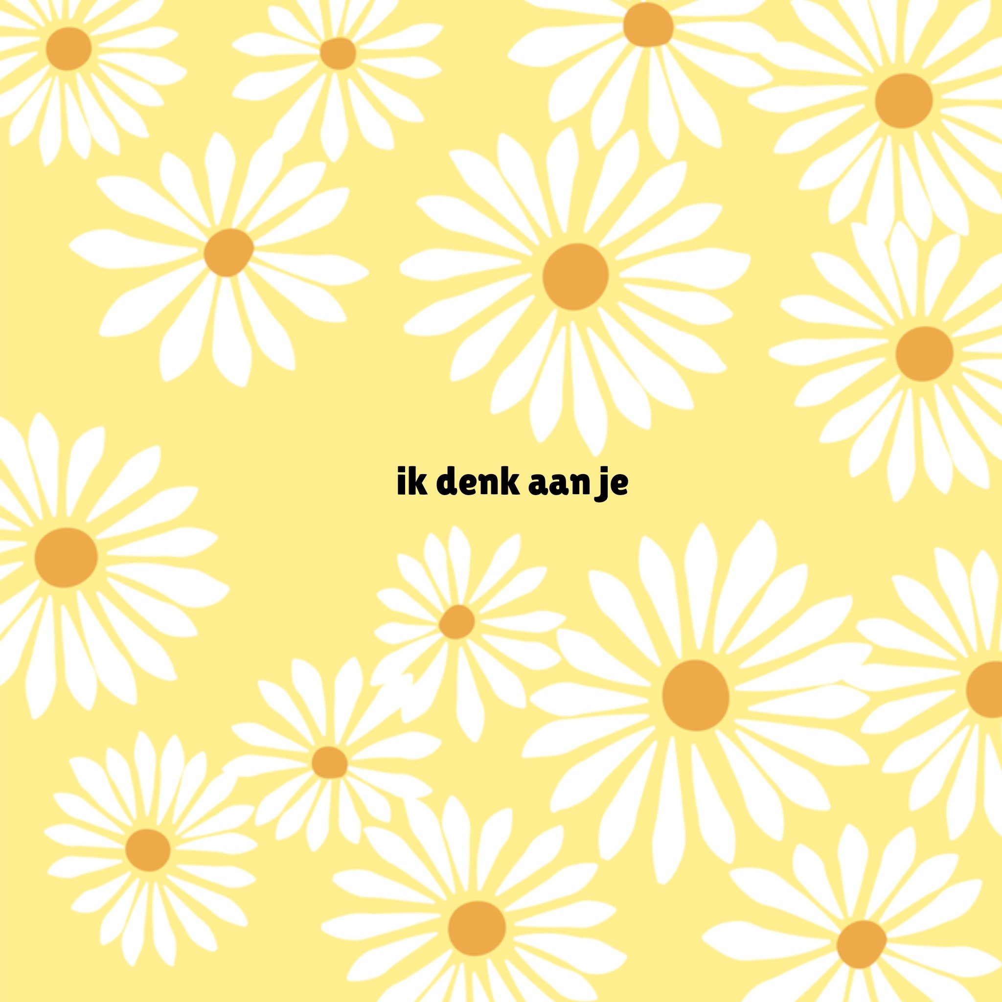 Greetz Denken aan Bloemen Vierkant