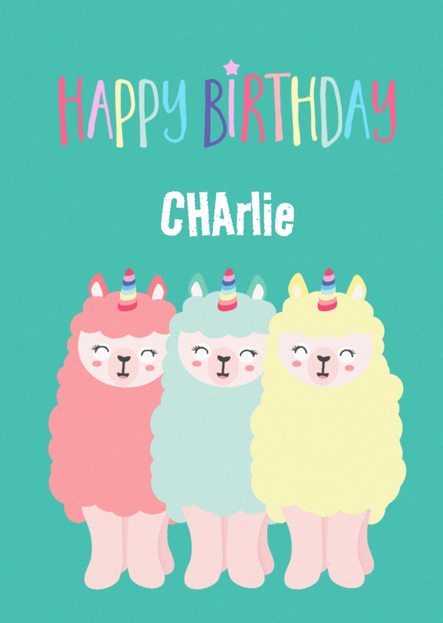 Verjaardag Lama Kind Kaart Greetz