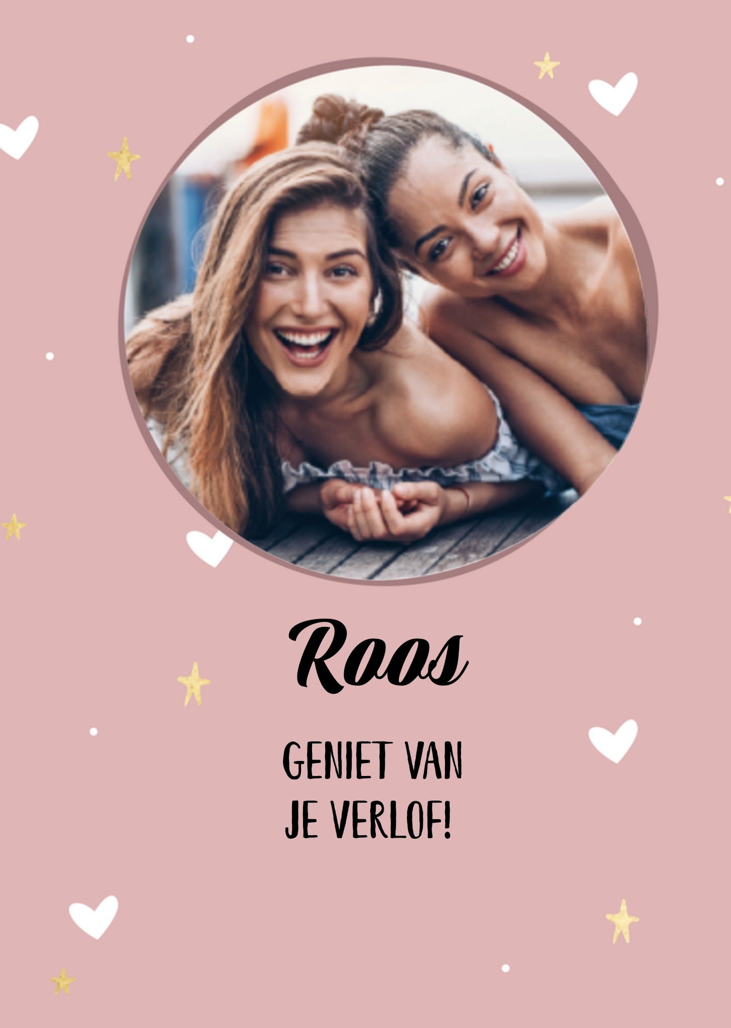 Zwangerschapskaart fotokaart met naam Kaart Greetz