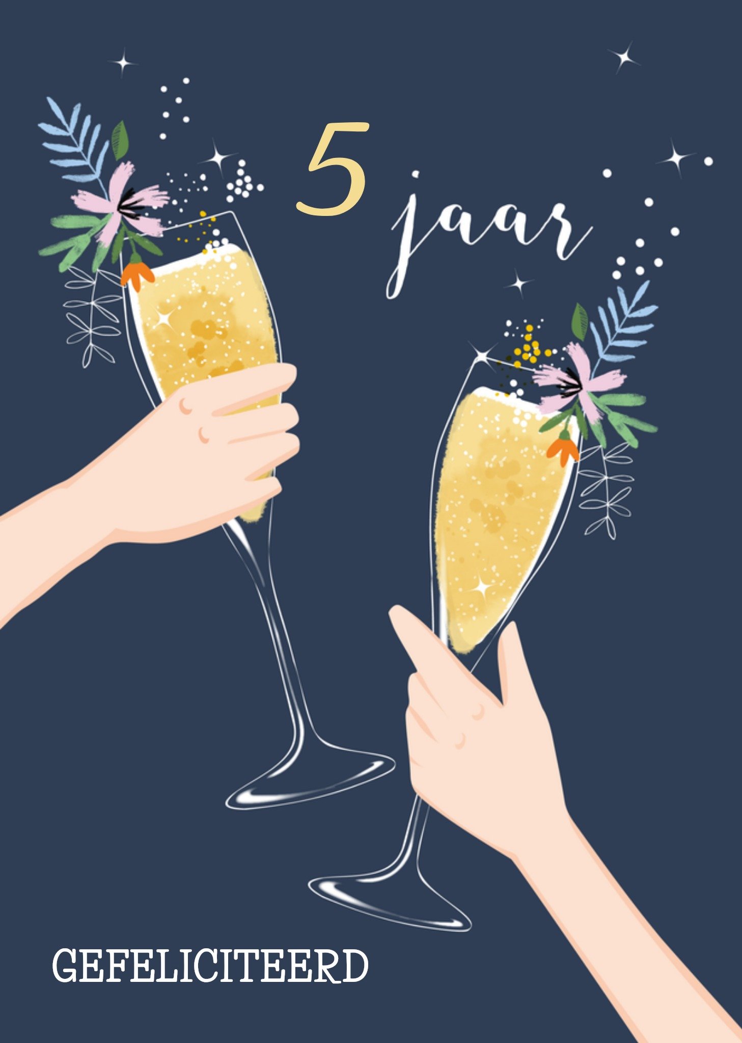 Huwelijksjubileum Illustratie Kaart TMS