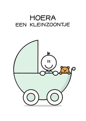 YH Tekent | Geboortekaart | Kleinzoontje