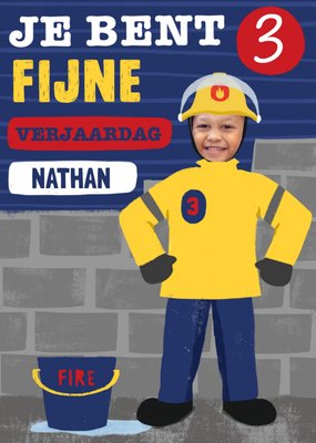 Greetz | Verjaardagskaart | Brandweer | Jongen