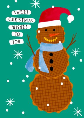 Greetz | Kerstkaart | Stroopwafel | Sweet Christmas wishes
