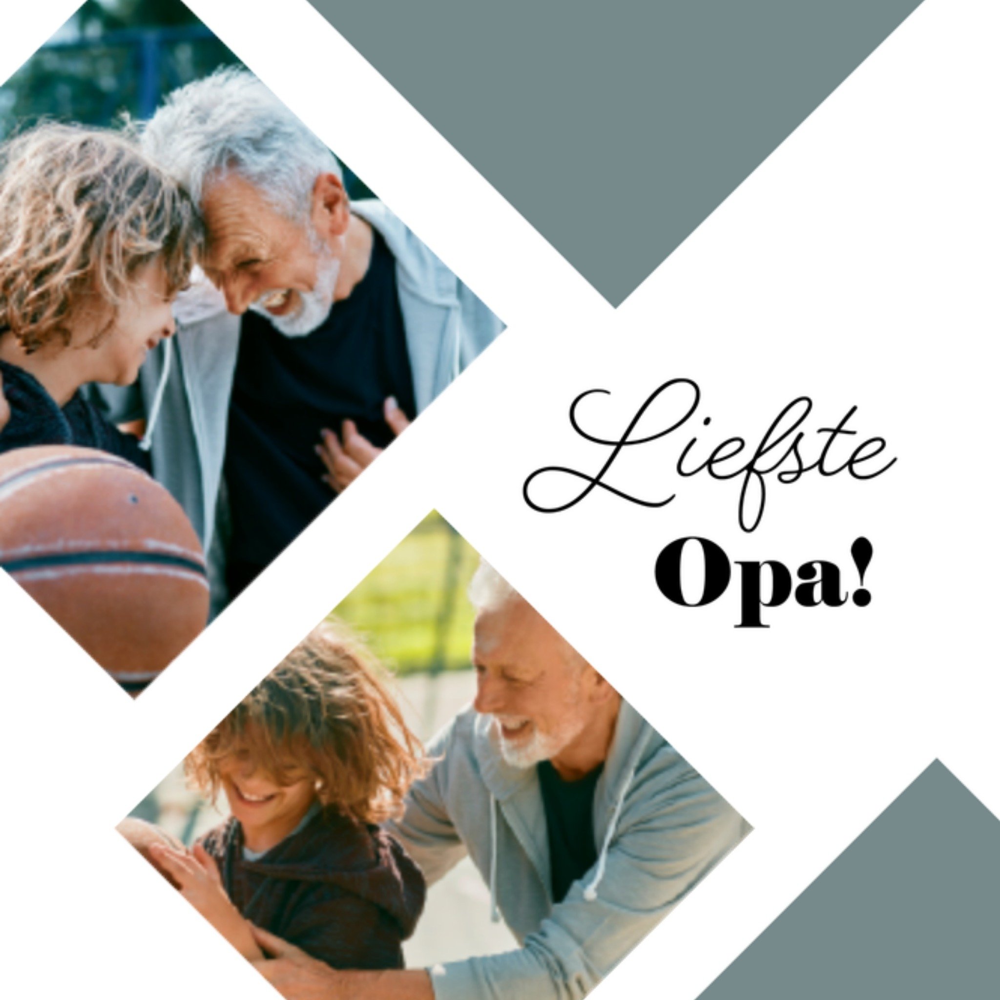 Greetz Zomaarkaart fotokaart lieve opa Vierkant