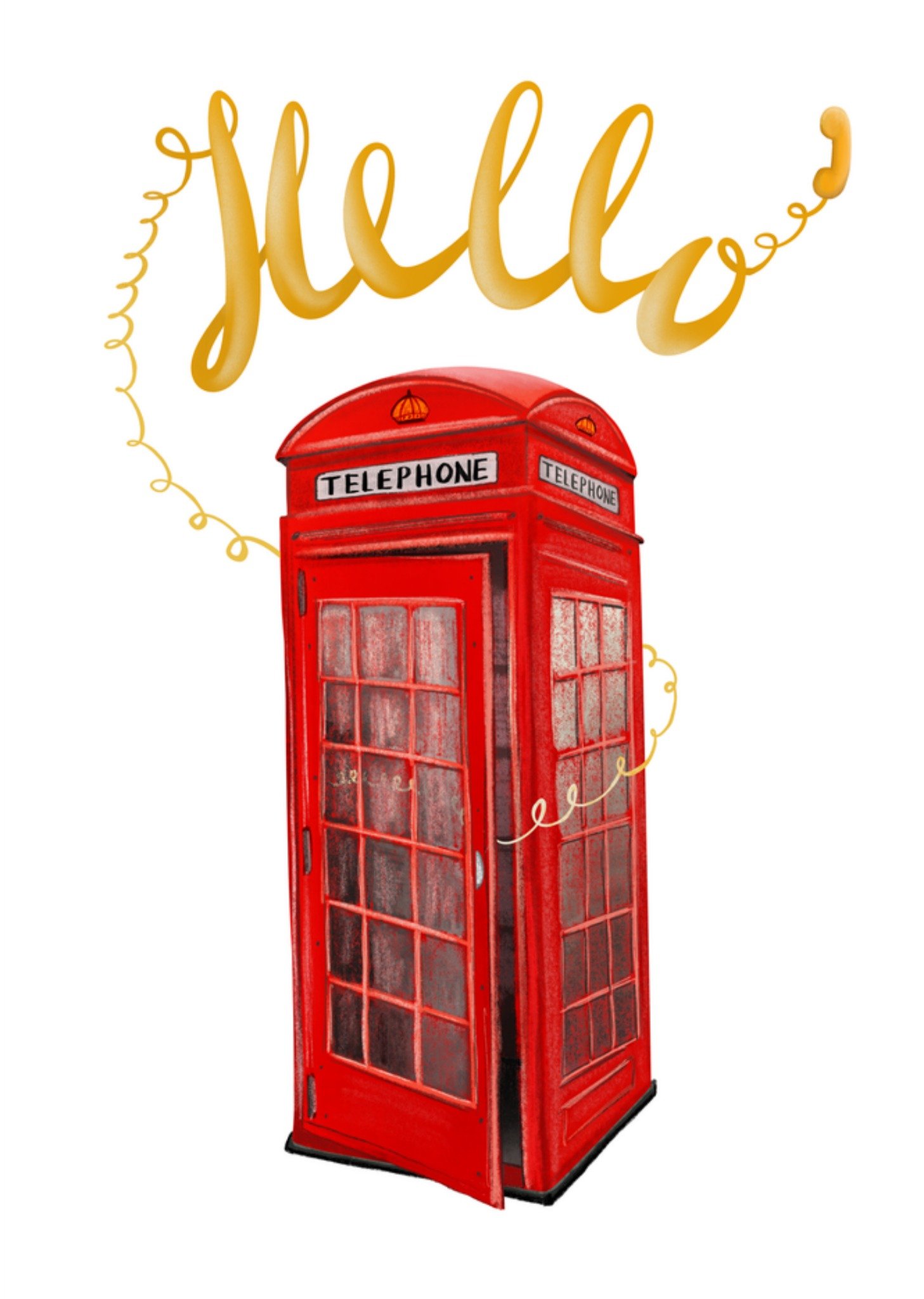 Patricia Hooning Denken aan kaart Telephone box Kaart Fishuals