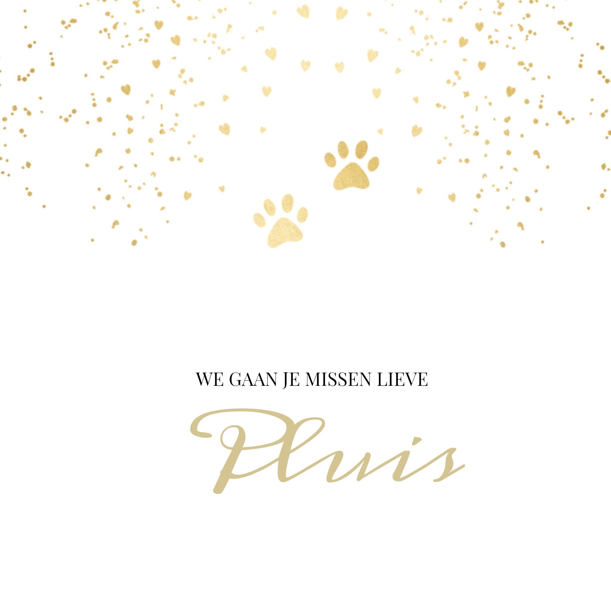 Greetz Condoleancekaart Huisdier Vierkant