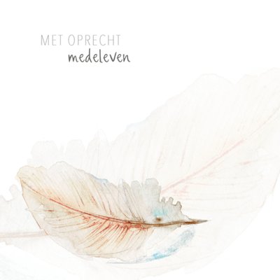 Michelle Dujardin | Condoleancekaart | Met oprechte medeleven