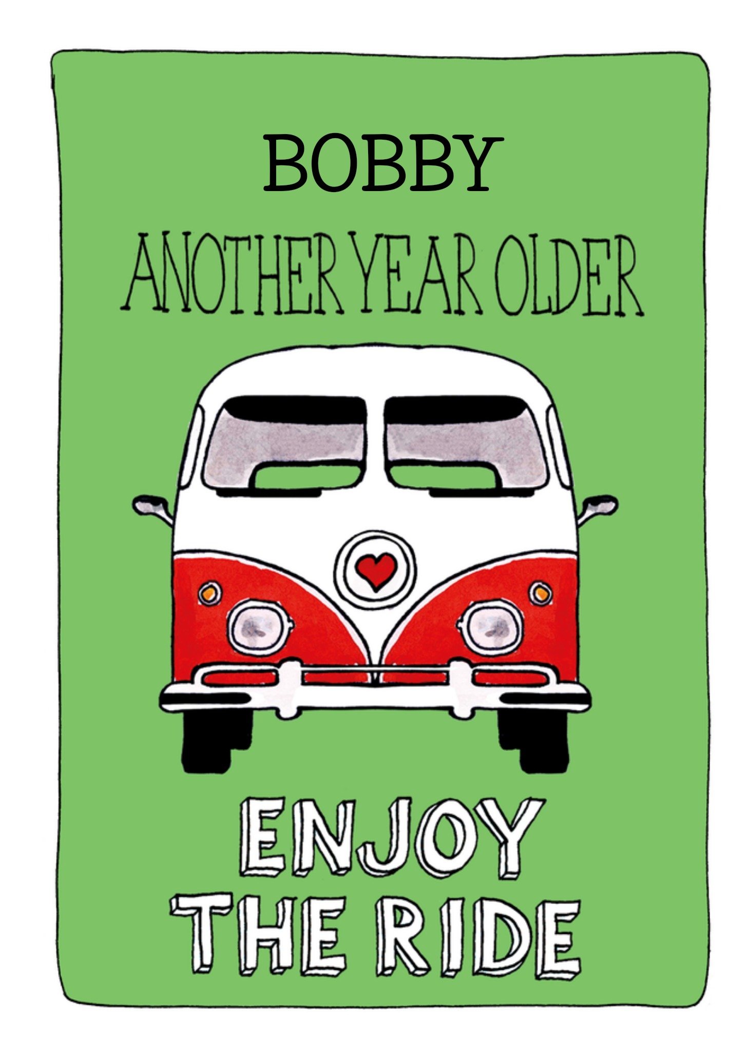 Verjaardagskaart Aanpasbare naam Kaart Sandysign