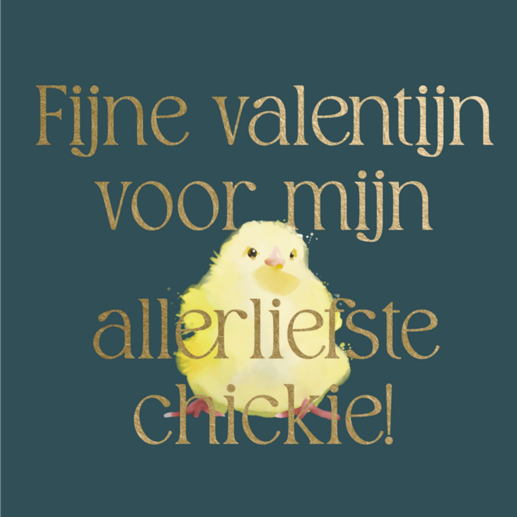 Greetz Valentijnskaart Chickie Vierkant