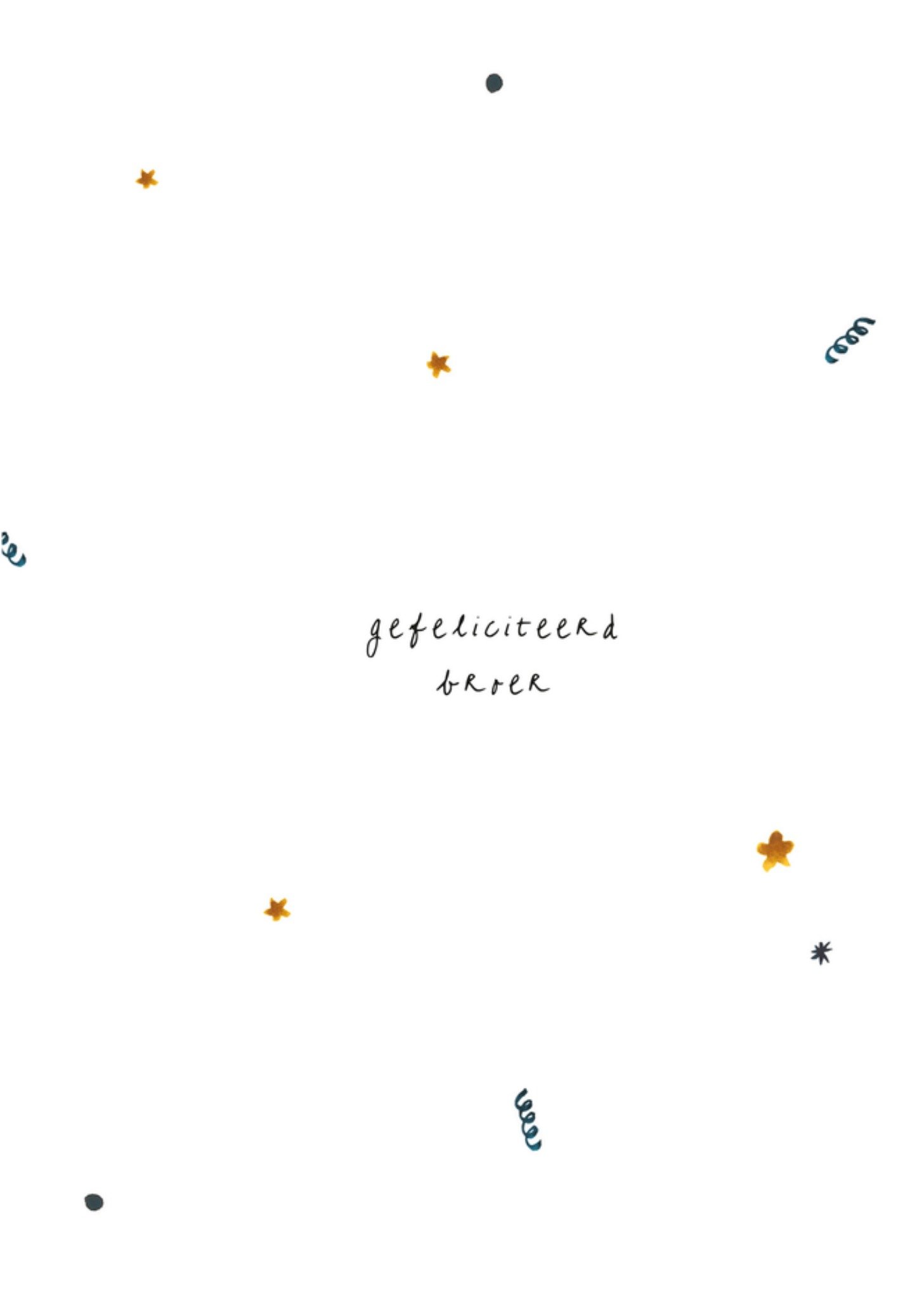Verjaardagskaart Gefeliciteerd Broer Kaart MILA