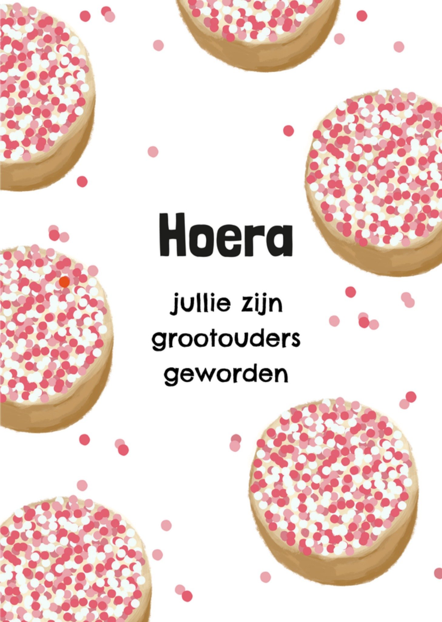 Greetz Geboortekaart Grootouders Beschuit Standard Card