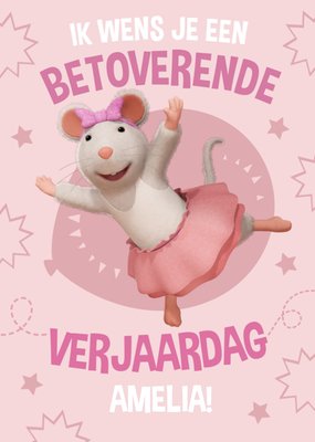 Mouse Mansion Ik Wens Je Een Betoverende Verjaardag Ballerina Muis Kaart