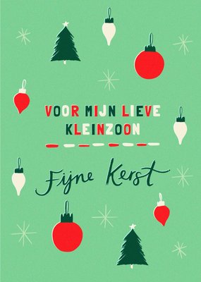 Greetz | Kerstkaart | Kerstballen | Lieve Kleinzoon