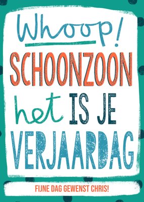 Greetz | Verjaardag | Schoonzoon | Tekst