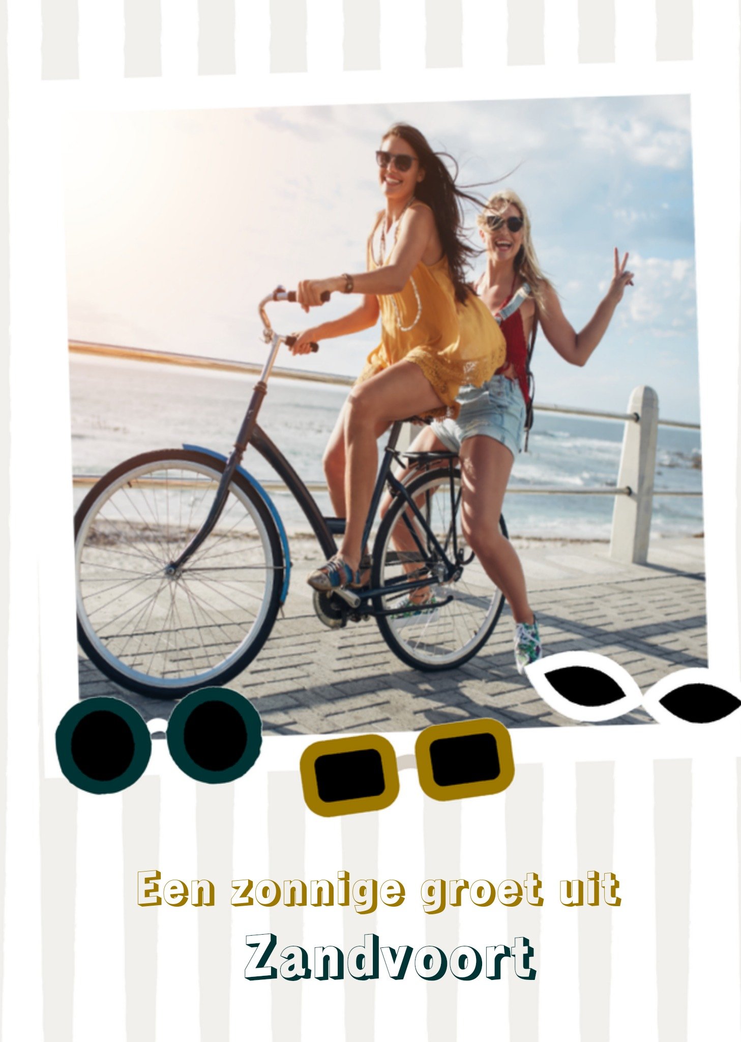 Vakantiekaart fotokaart zonnebril Greetz
