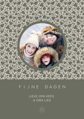 Zusss | Kerstkaart | Met foto | Opa en Oma