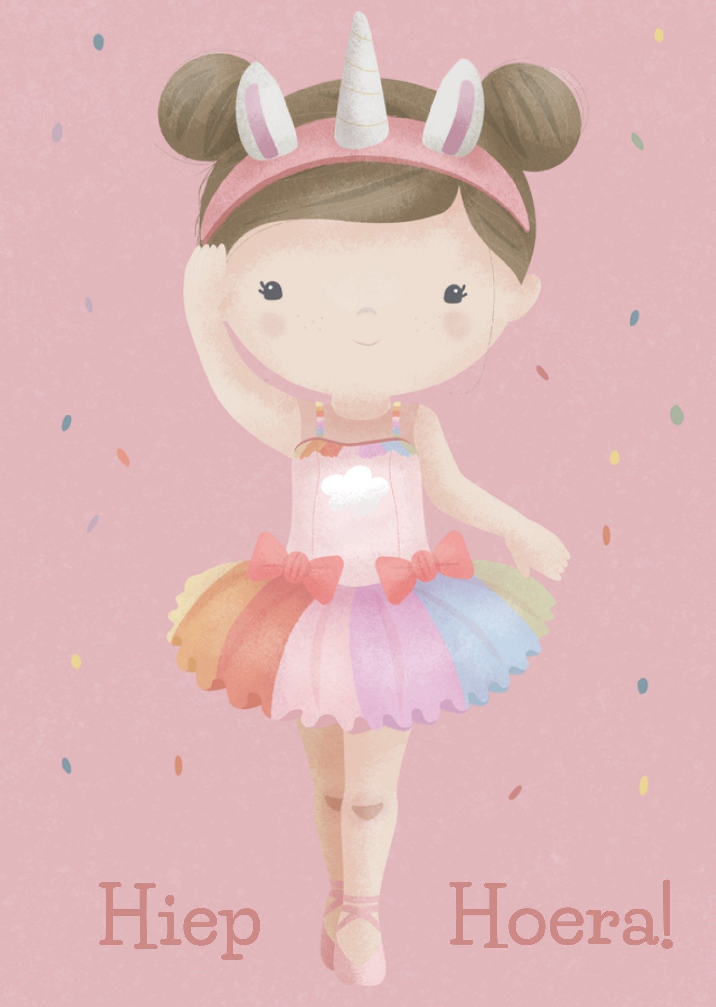 Verjaardagskaart Eenhoorn kostuum Kaart Little Dutch