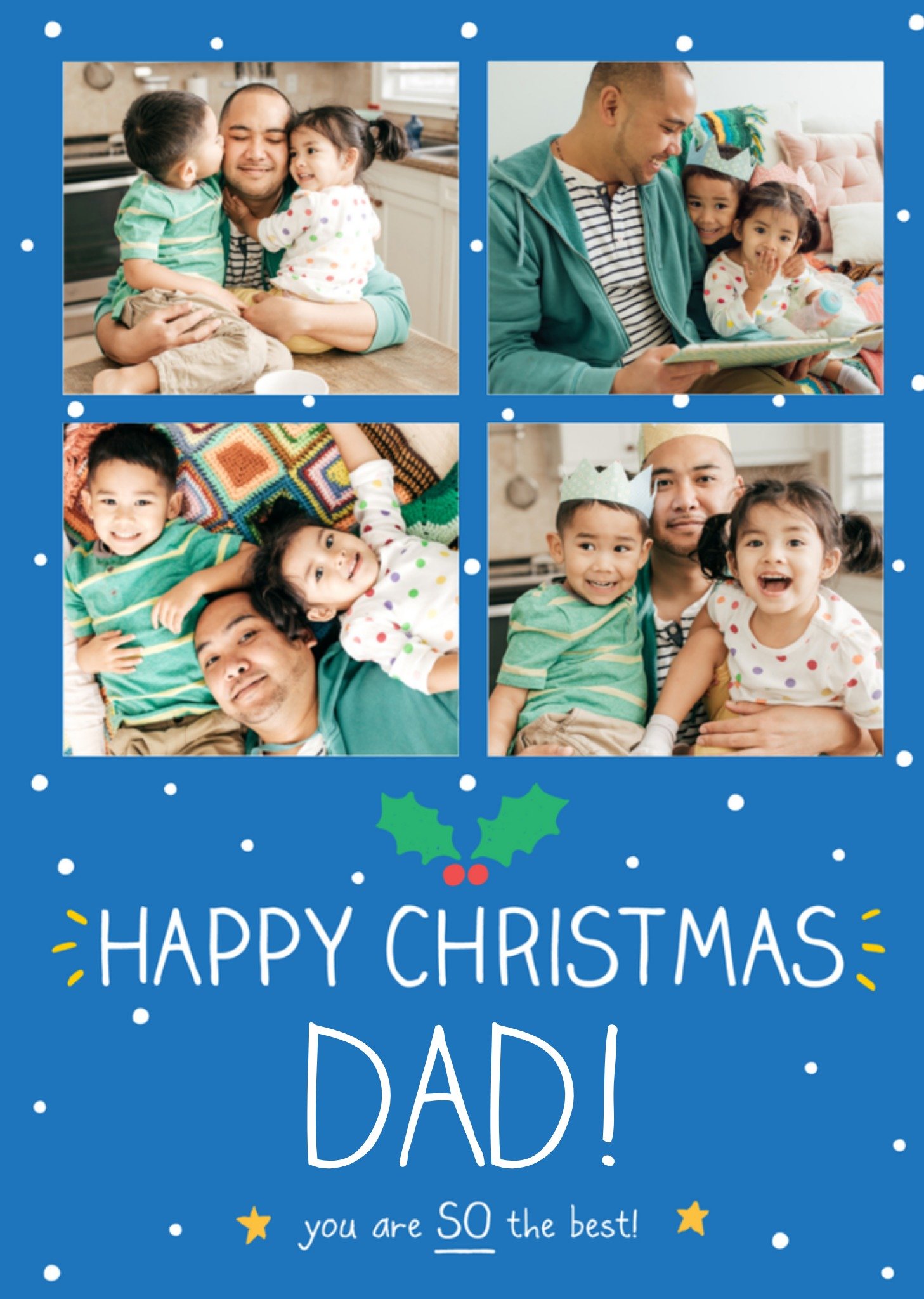 Kerstkaart fotokaart Happy Jackson