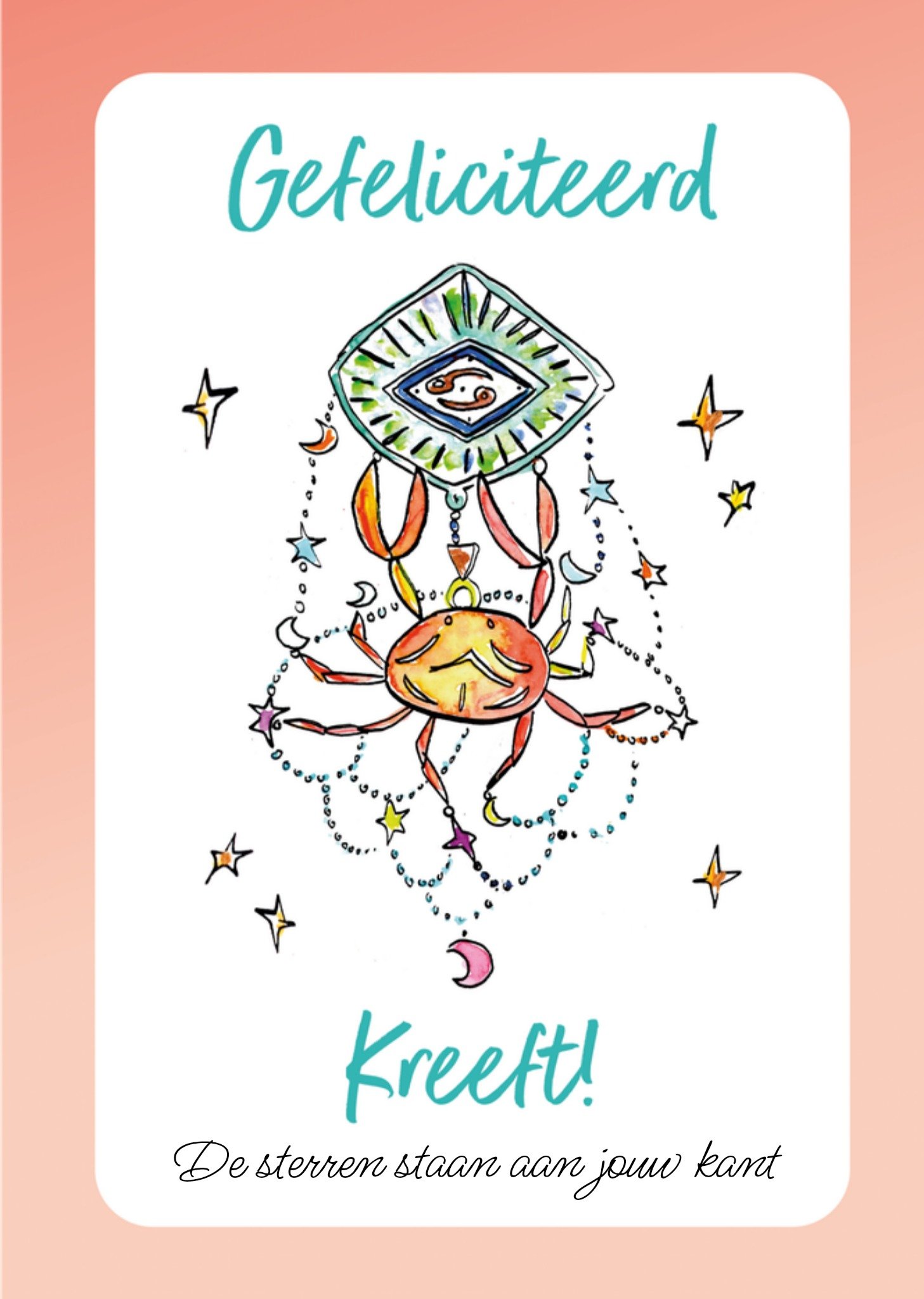 Verjaardagskaart Kreeft Kaart Jill