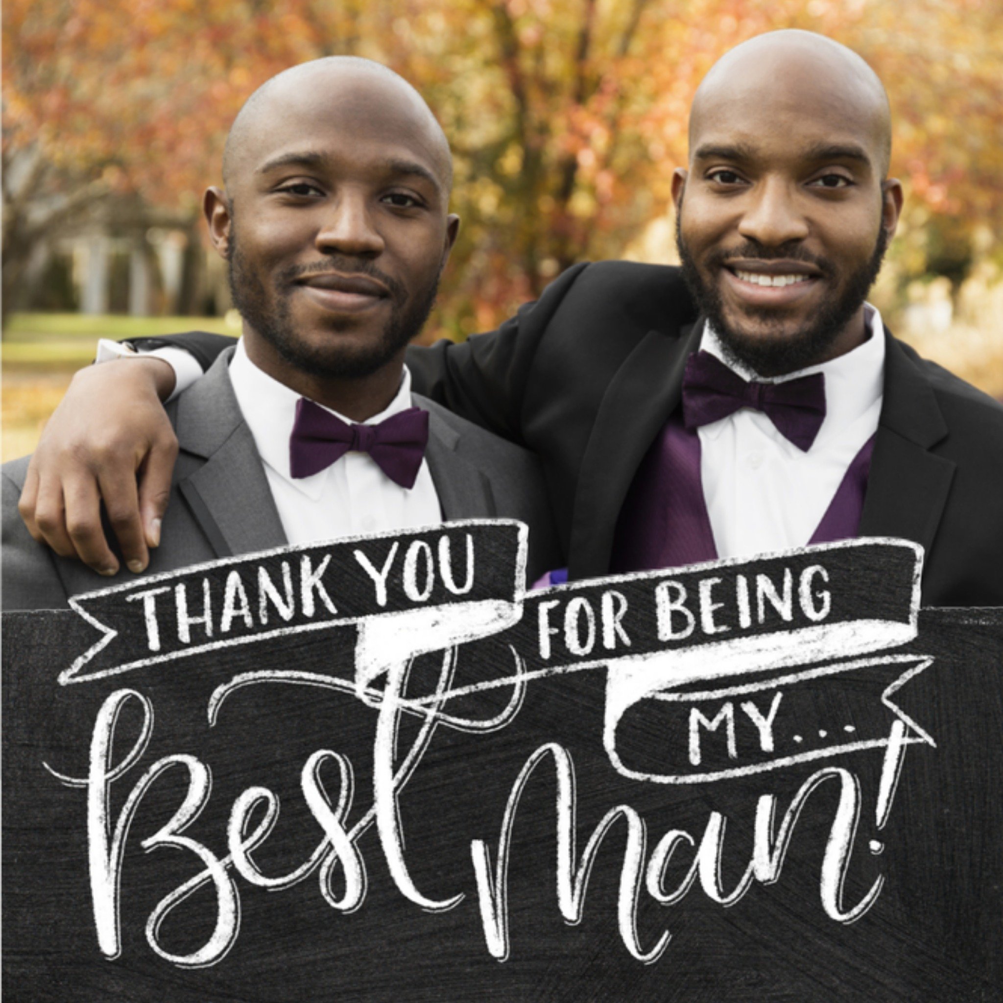 Greetz Huwelijkskaart getuige Vierkant