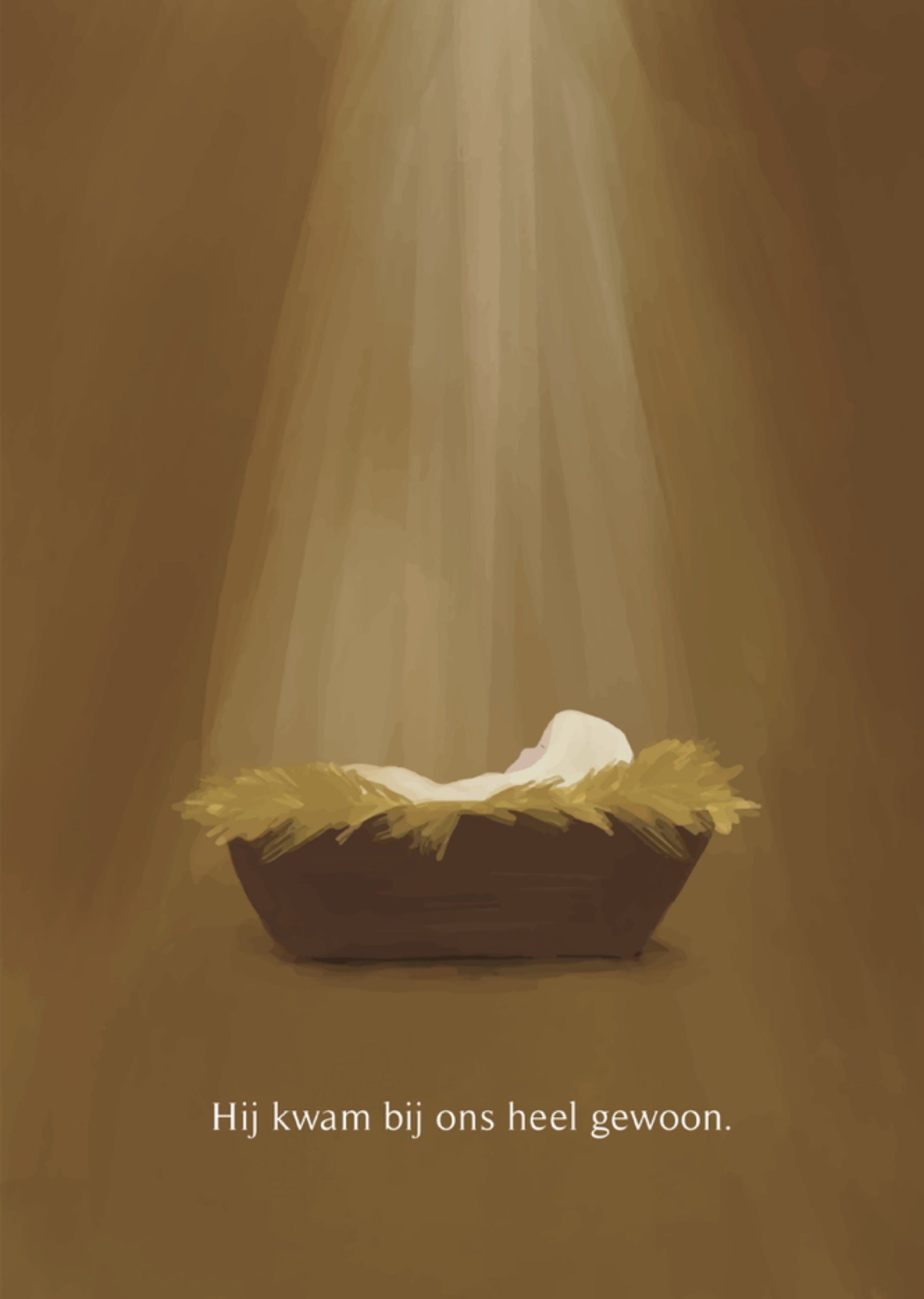 Dagelijkse Broodkruimels Kerstkaart Hij kwam bij ons heel gewoon Dagelijksebroodkruimels