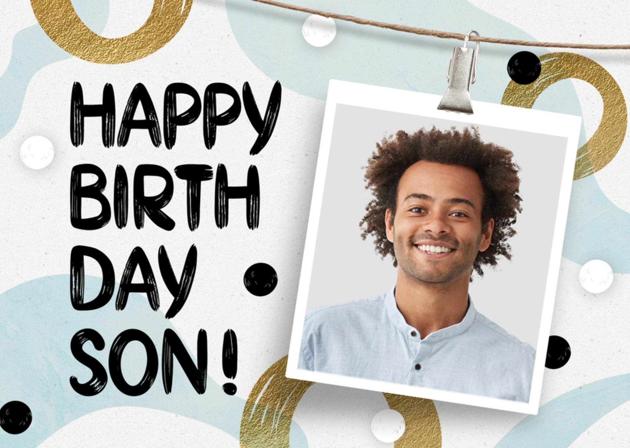 Verjaardag Zoon Foto Kaart Luckz