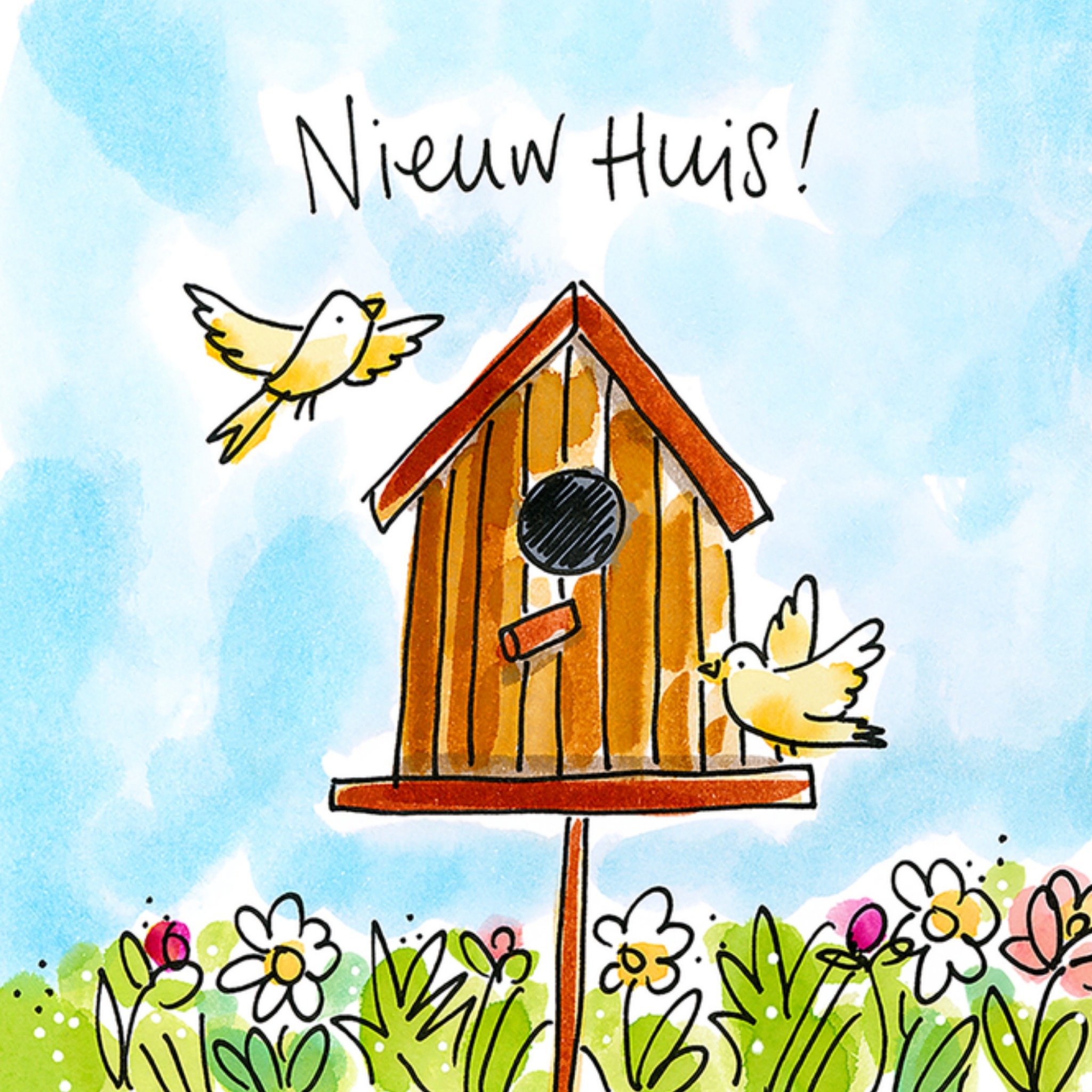 Nieuwe woning kaart Nieuw Huis Vierkante Kaart Blond Amsterdam