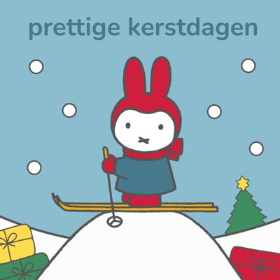 Miffy | Kerstkaart | Prettige Kerstdagen
