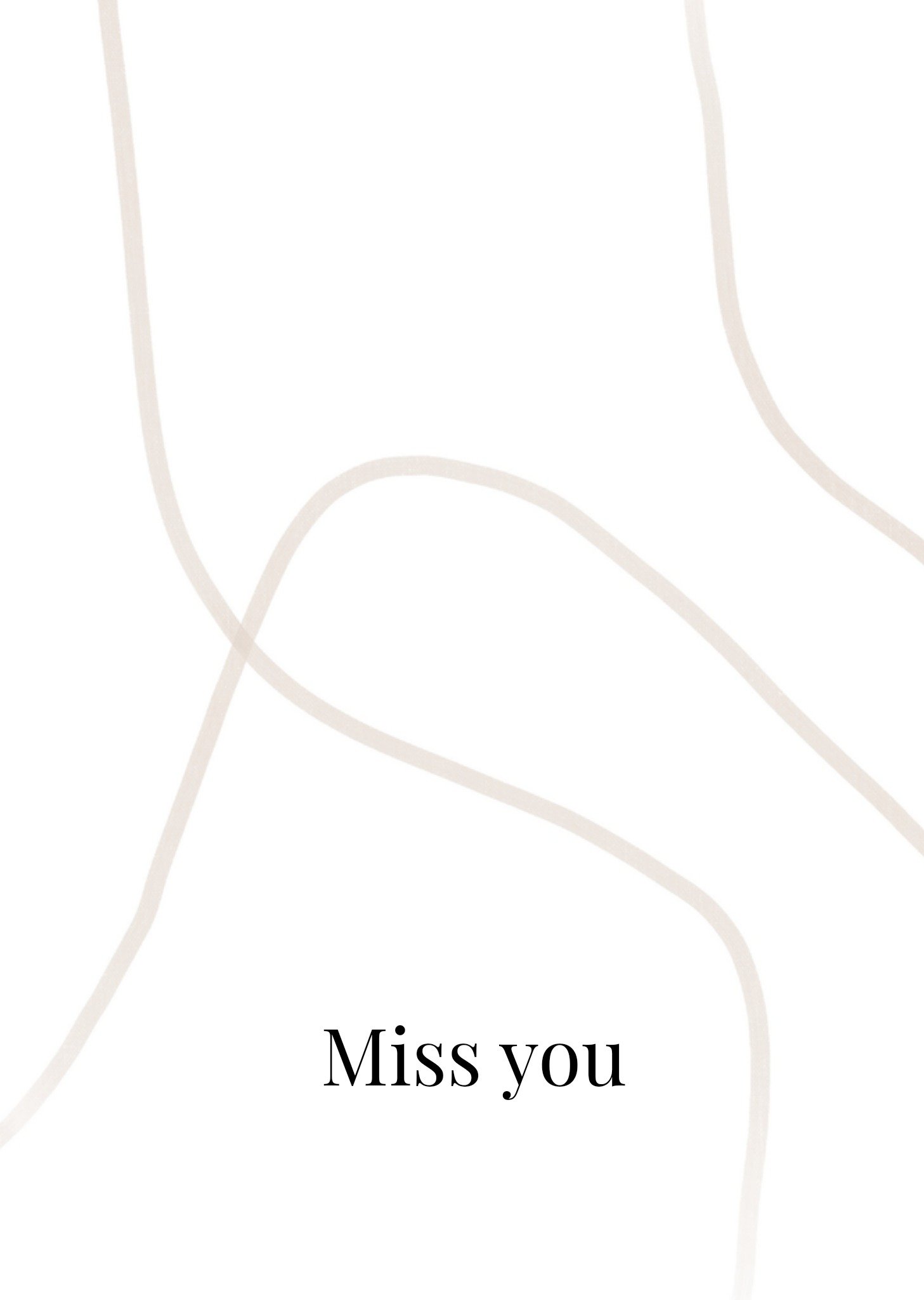 Denken aan kaart Minimalistisch Greetz