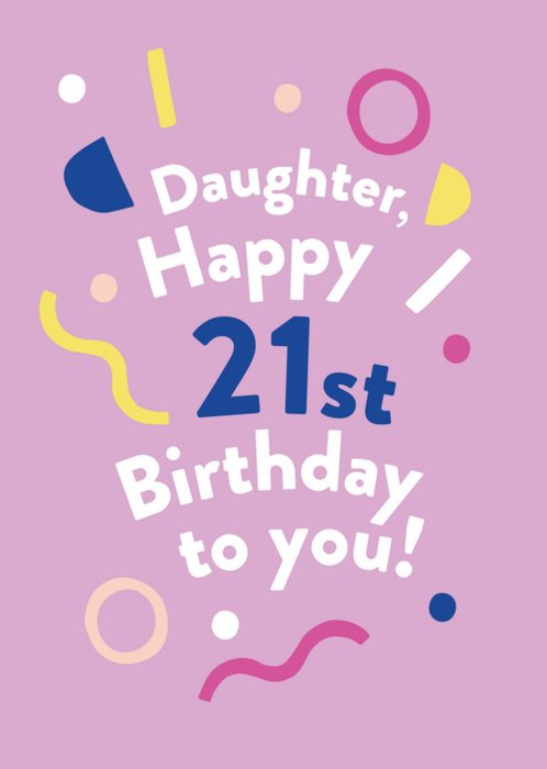 Greetz | Verjaardagskaart | 21st birthday daughter