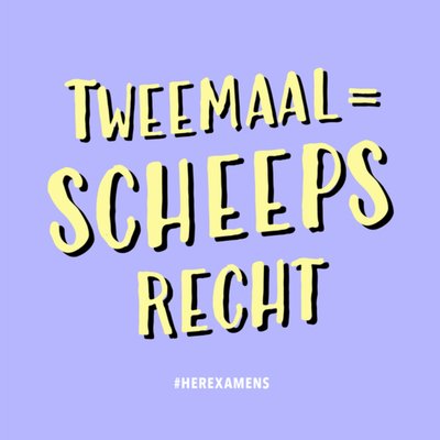 Greetz | Gezakt kaart | herexamen