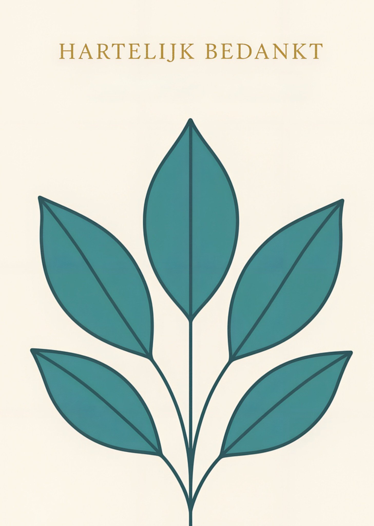 Bedanktkaart Hartelijk bedankt Kaart Greetz