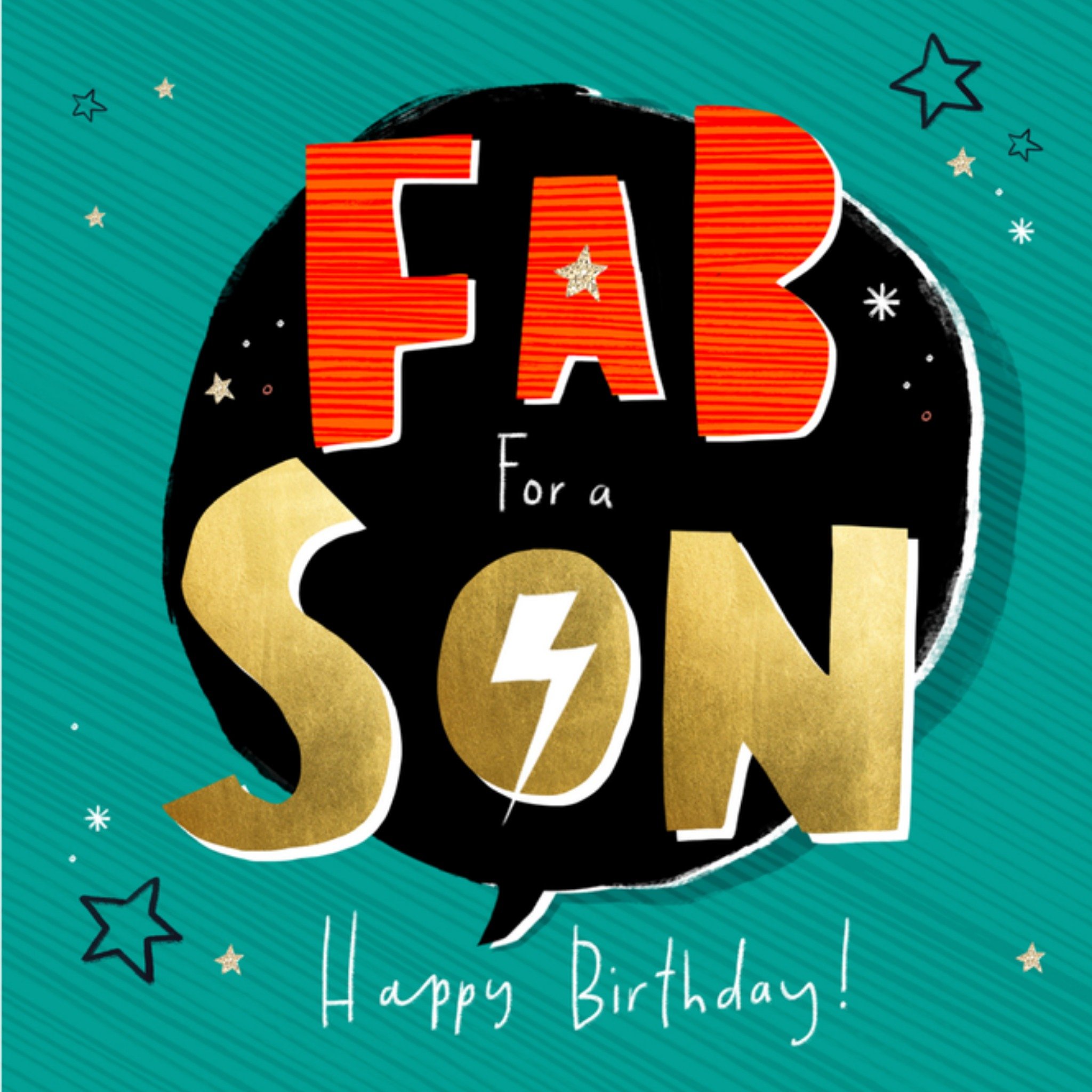 Greetz Verjaardagskaart Fab for a son Vierkant