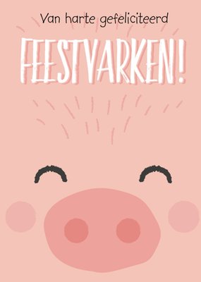 Tante Kaartje | Verjaardagskaart | varken