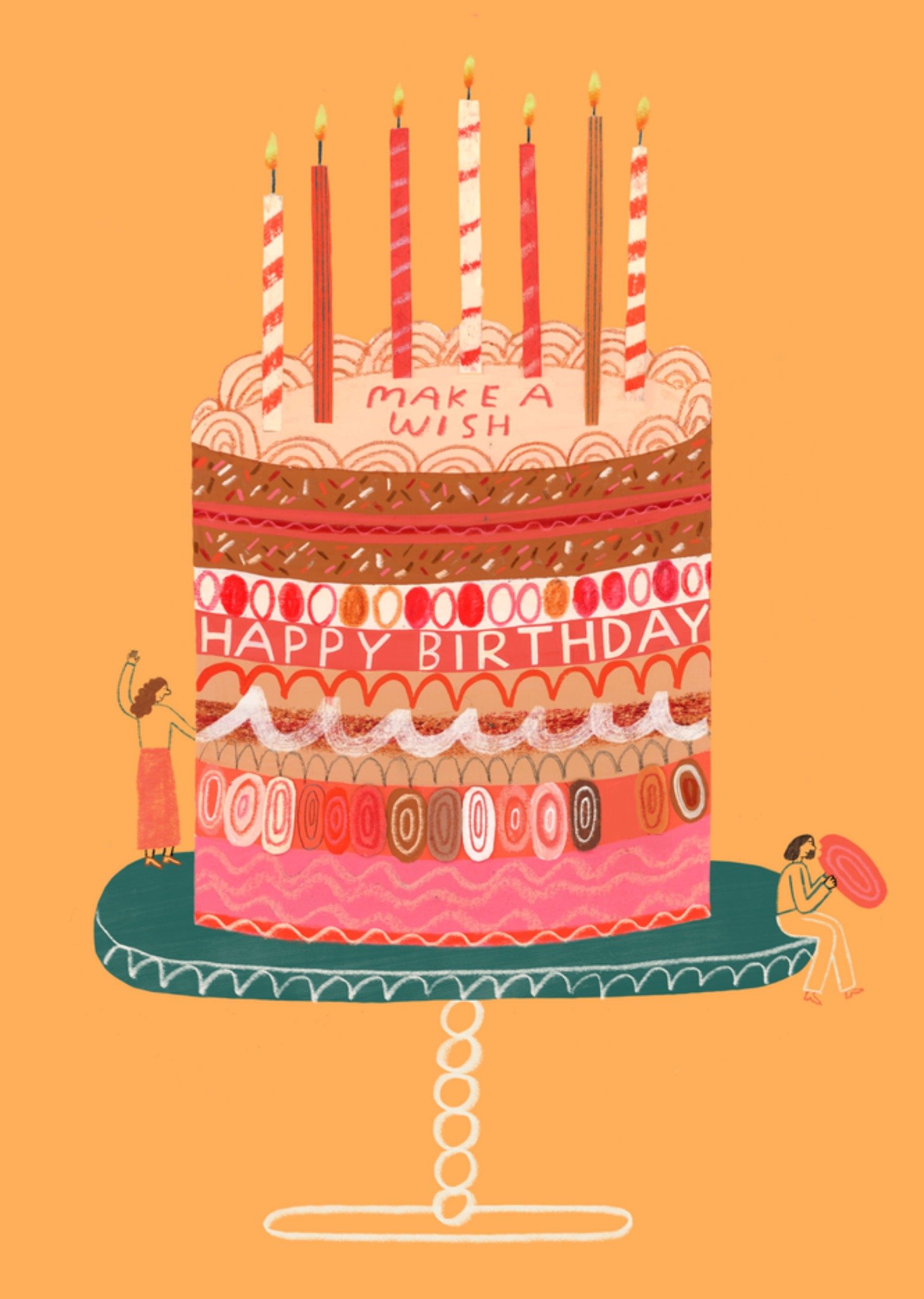 Greetz Jungle Studio Verjaardagskaart Make A Wish Happy Birthday Standard Card