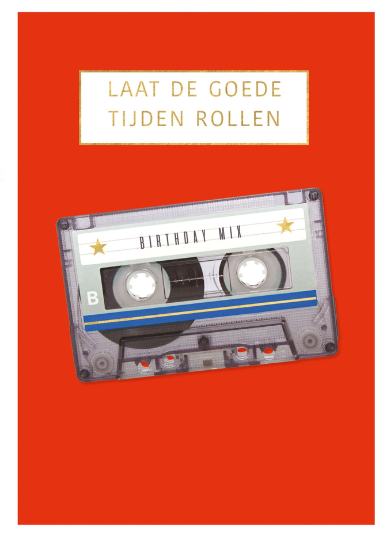 Abacus Verjaardagskaart cassetteband Kaart Abacus Cards