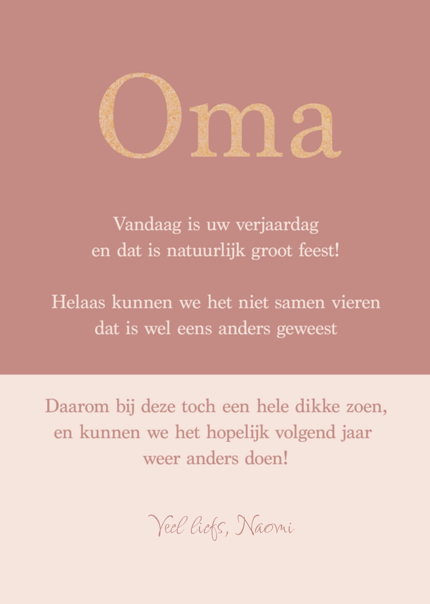 Greetz Verjaardagskaart Veel liefs Standard Card