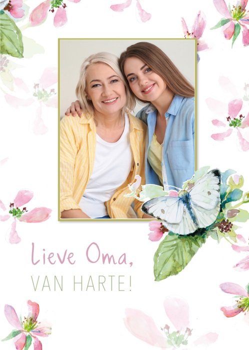 Michelle Dujardin | Verjaardagskaart | Lieve Oma | Met foto