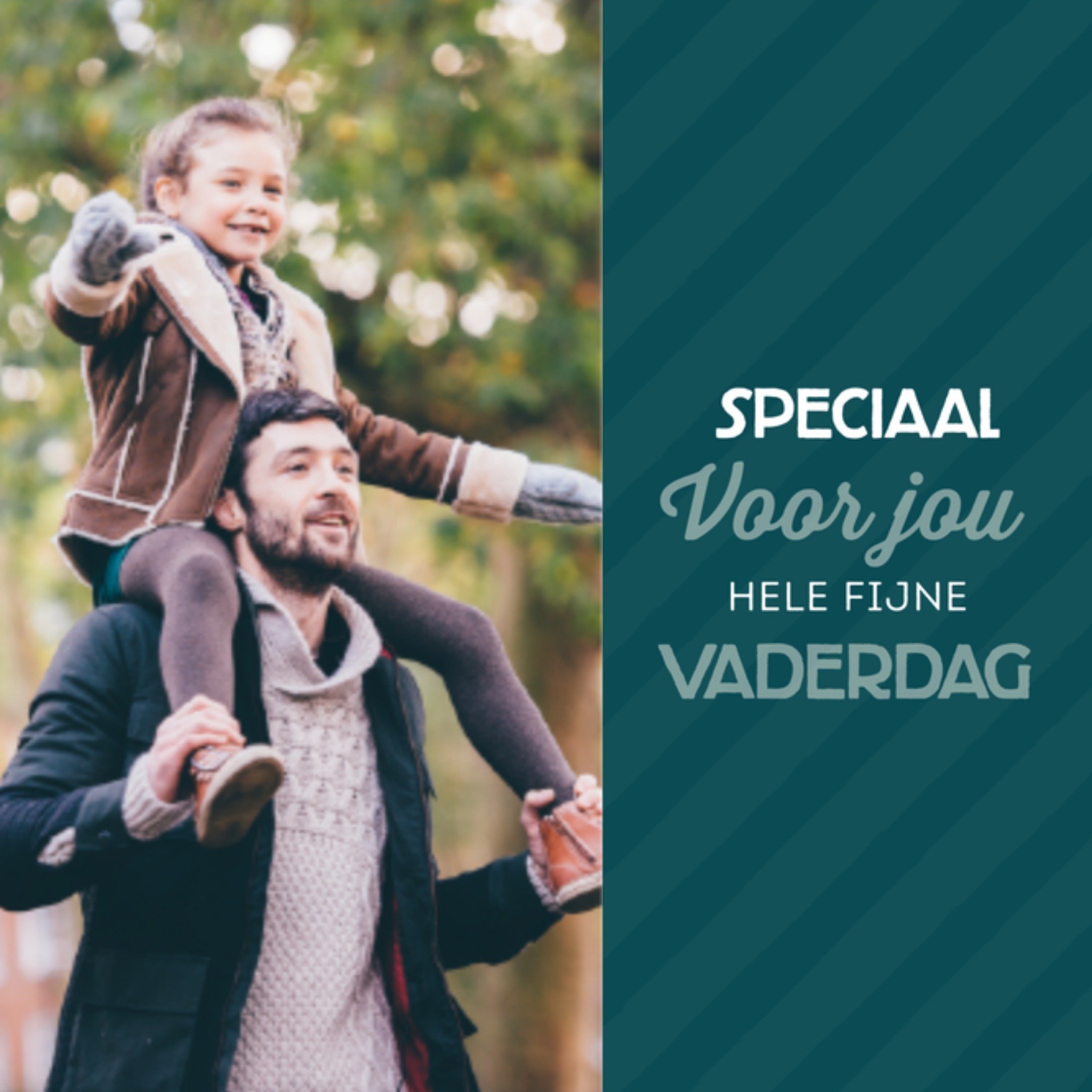 Greetz Vaderdagkaart foto Vierkant