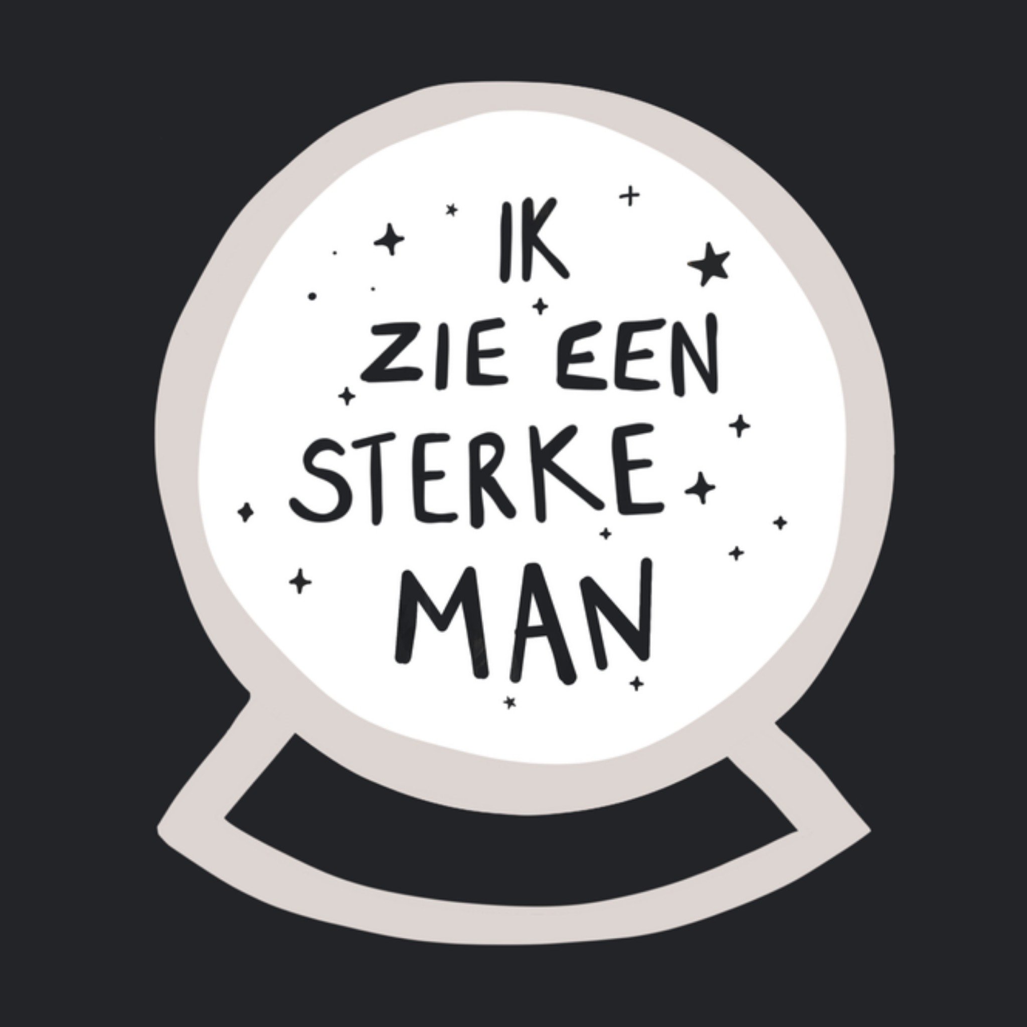 Greetz Denken aan kaart Sterke man Vierkant