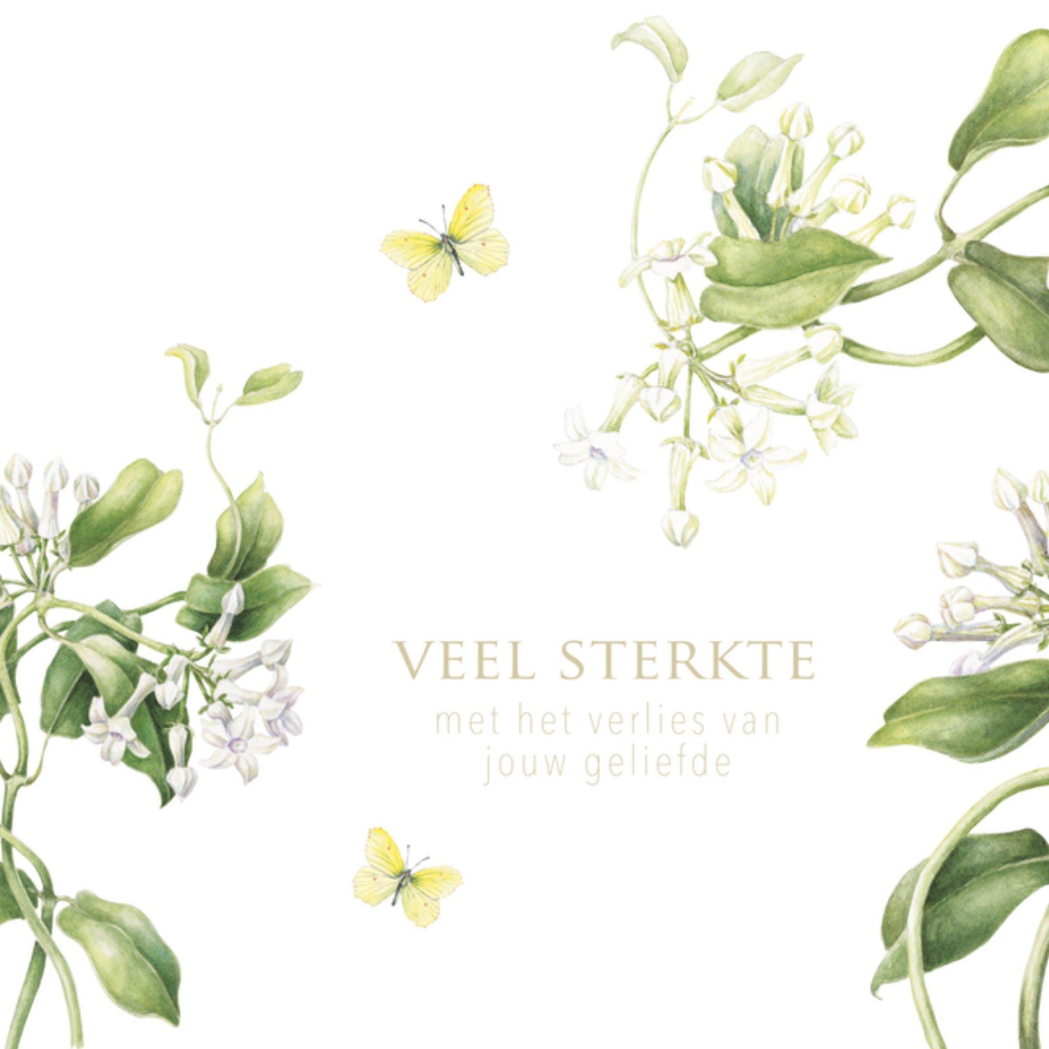 Condoleancekaart geliefde Vierkante Kaart Janneke Brinkman