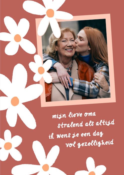 Greetz | Verjaardagskaart | Met foto en poem | Oma