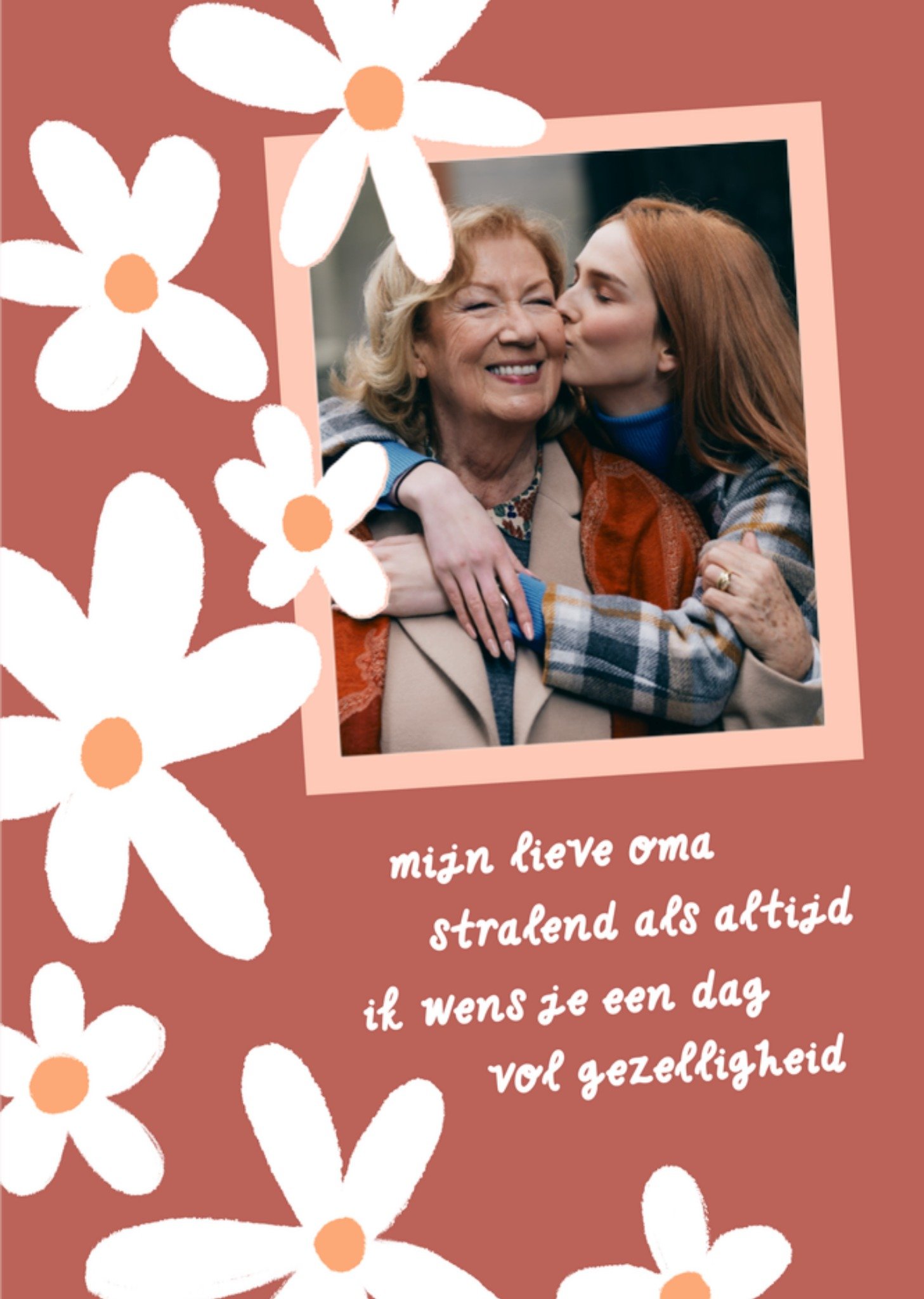 Greetz Verjaardagskaart Met foto en poem Oma Standard Card