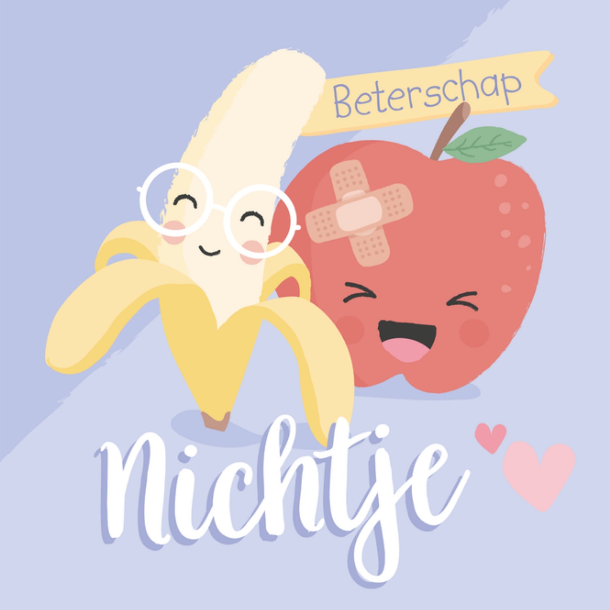 Tante Kaartje Beterschapskaart Fruit Vierkant