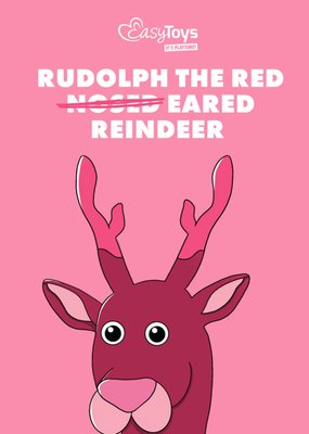 EasyToys | Kerstkaart | Rudolph the reindeer