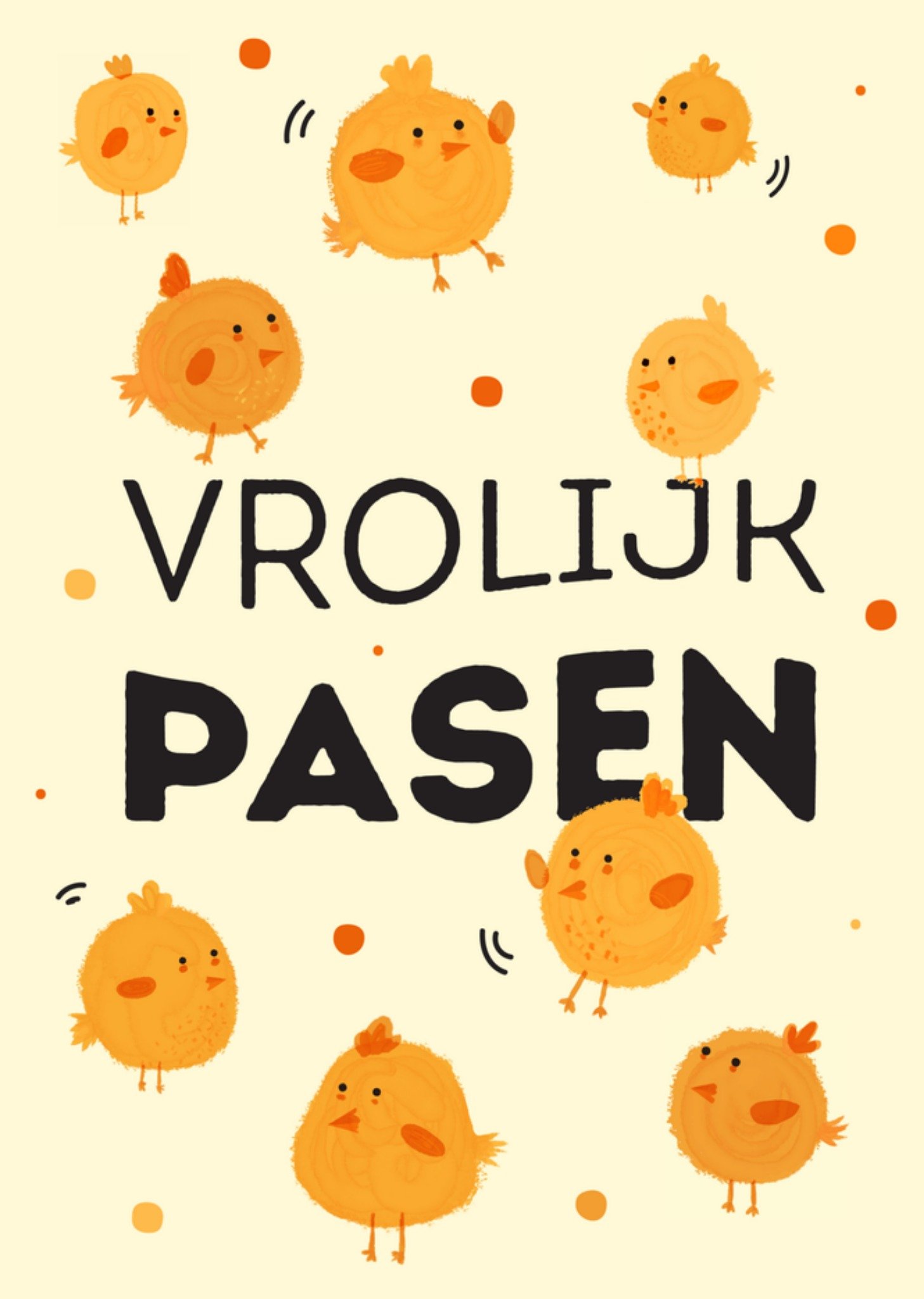 Paaskaart kuikentjes Kaart Greetz