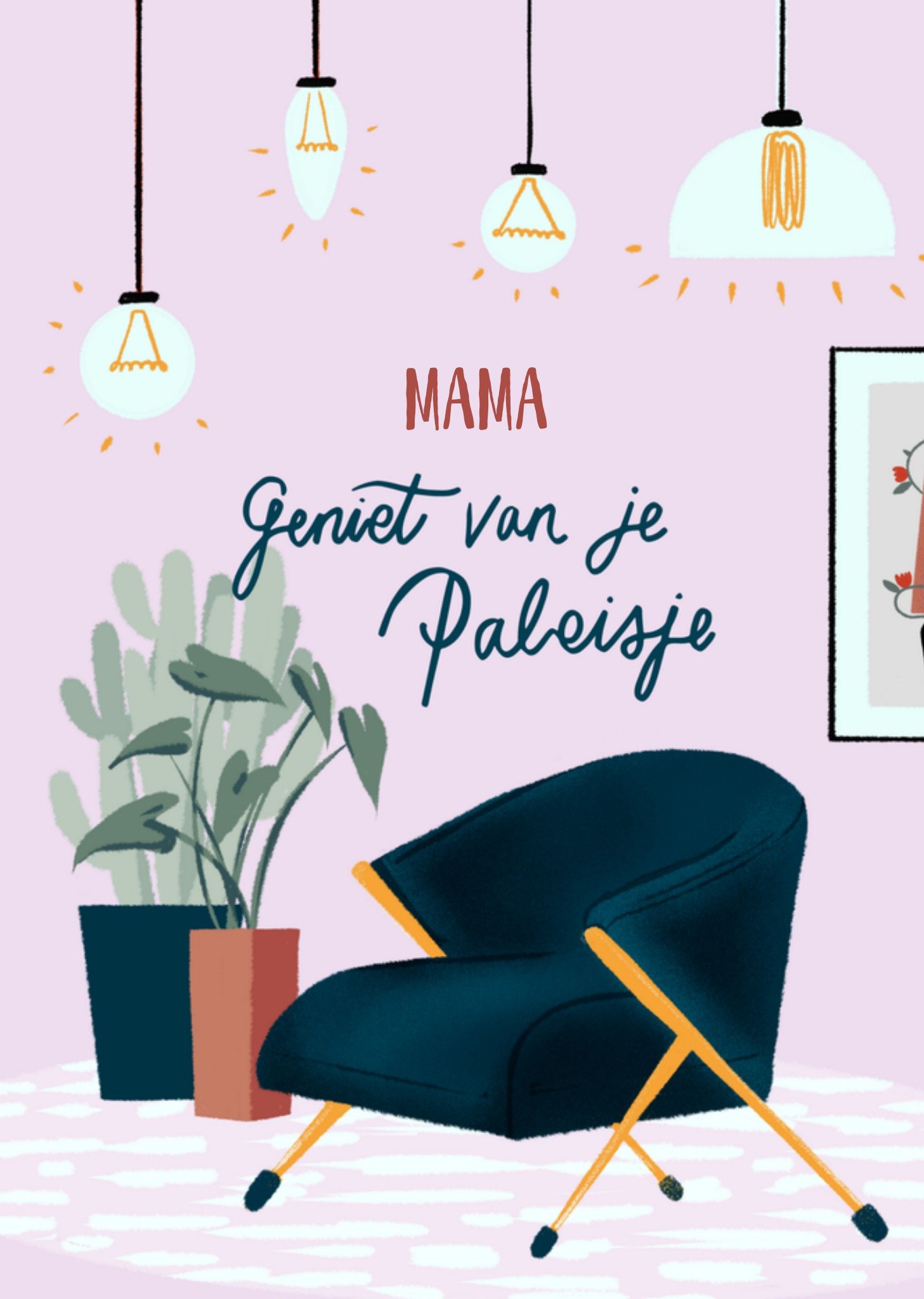 Nieuwe woning mama illustratie Kaart Greetz